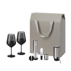 Подарочный набор Black Edition, Vintaro, Dante (2 бокала + набор для вина + аэратор)