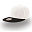 Бейсболка SNAP BACK, 6 клиньев, пластиковая застежка, белый, черный