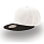 Бейсболка SNAP BACK, 6 клиньев, пластиковая застежка, белый, черный
