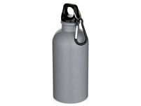 Oregon одностенная бутылка для воды с карабином, изготовленная из нержавеющей стали, сертифицированной по стандарту RCS, объемом 400 мл - Серый