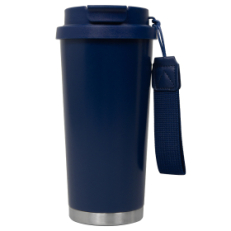 Термокружка Cosmostar, Темно-синий / серебро