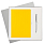 Подарочный набор Rain, желтый (ежедневник, ручка)