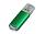 Флешка промо прямоугольной формы  c прозрачным колпачком, 64 Гб, зеленый