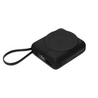 Внешний аккумулятор с подсветкой Ritter PD 10000mAh с функцией беспроводной зарядки 15W, черный Внешний аккумулятор с подсветкой Ritter PD 10000mAh с функцией беспроводной зарядки 15W, черный