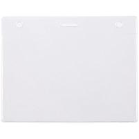 Карман для бейджа Lucid, горизонтальный, из фактурного ПВХ