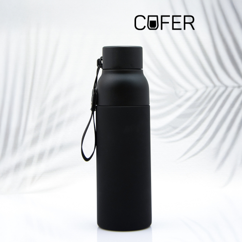 Термобутылка Button Black (черный)