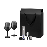 Подарочный набор Black Edition, Vintaro (2 бокала + набор для вина)