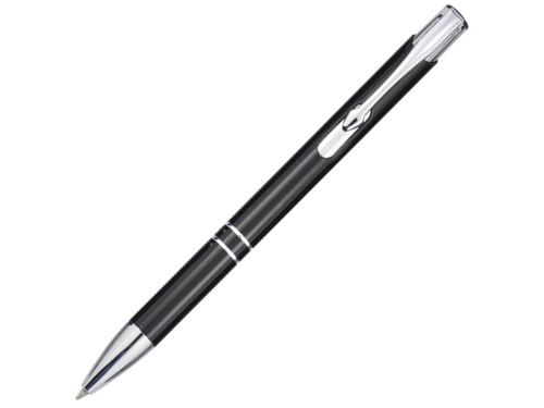 Шариковая ручка Moneta из переработанного алюминия - сплошной черный