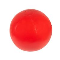 Мяч пляжный надувной; красный; D=40-50 см, не накачан, ПВХ, красный