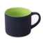 Кружка YASNA с покрытием SOFT-TOUCH, черный с зеленым, 310 мл, фарфор, черный, зеленый