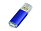 Флешка промо прямоугольной формы  c прозрачным колпачком, 32 Гб, синий