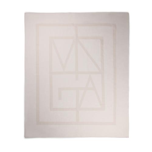 Плед VINGA Monogram из переработанного полиэстера GRS, 170x130 см