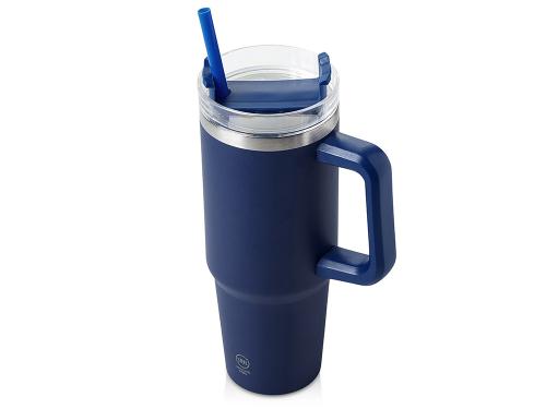 Термокружка KRANSTON с двойными стенками из переработанной нержавеющей стали, синий нейви