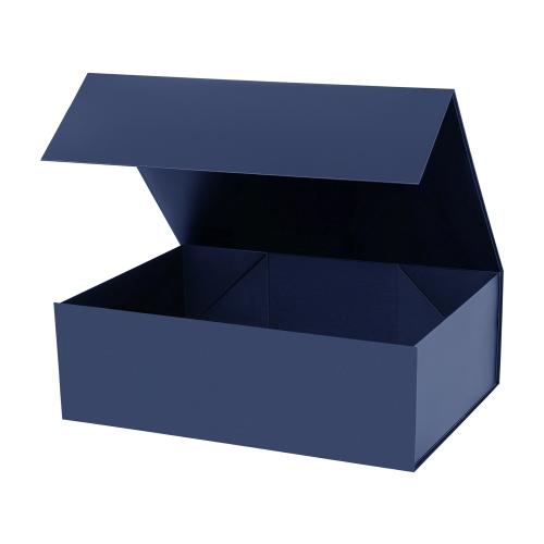 Подарочная коробка-трансформер средняя, синяя