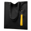 Сумка для покупок LUMISSA 325 г/м² с ремувкой, Чёрный/Жёлтый
