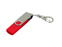 Флешка с  поворотным механизмом, c дополнительным разъемом Micro USB, 64 Гб, красный Флешка с  поворотным механизмом, c дополнительным разъемом Micro USB, 64 Гб, красный