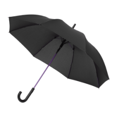 Зонт-трость Quantum, черный/фиолетовый