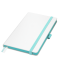 Ежедневник Арктик (Arctic) недатированный, белый/бирюзовый