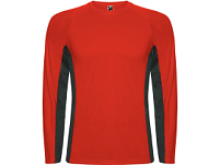 Футболка Shanghai  мужская с длинным рукавом, красный/графитовый