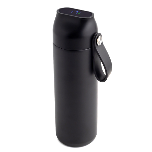 Термобутылка герметичная вакуумная Glory с дисплеем, Черный