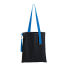 Шоппер Superbag black (чёрный с голубым)