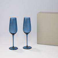 Подарочный набор 2 бокала для шампанского Toscana в серой коробке Подарочный набор 2 бокала для шампанского Toscana в серой коробке