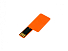 USB-флешка на 8 Гб в виде пластиковой карточки, оранжевый
