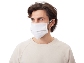 Маска для лица многоразовая из хлопка, белый