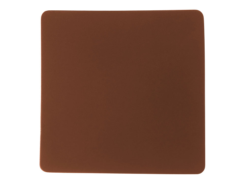 ПАТЧ КВАДРАТ soft-touch (коричневый ) 5,5 х 5,5 см