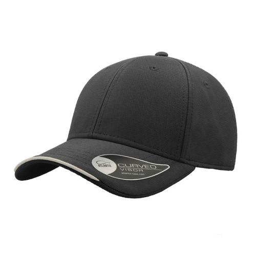 Бейсболка ESTORIL, 6 клиньев, застежка на липучке, темно-серый