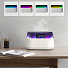 Светодиодный USB увлажнитель-ароматизатор Brava с часами с RGB подсветкой, Белый