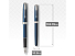 Перьевая ручка Parker Sonnet Blue Subtle CT, перо: F, цвет чернил: black, в подарочной упаковке