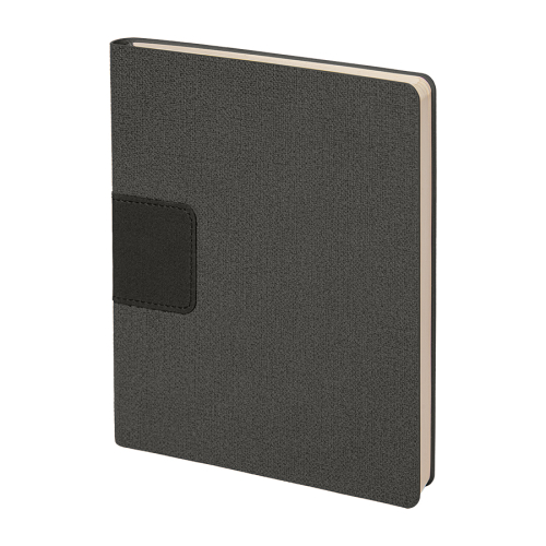 Бизнес-блокнот TWEEDI,формат B6+, в линейку, серый
