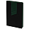 Ежедневник Bookmark, недатированный, черный с зеленым