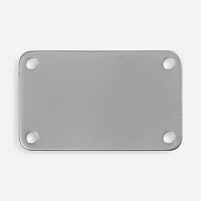 Шильдик металлический Furo, серебристый