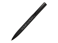 Шариковая металлическая ручка Siegfried, черный с серебристым слоем