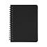 Блокнот на двойной пружине HELIX MINI, 105 х 150  мм, черный, блок в клетку, черный