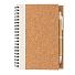 Блокнот на спирали Cork с ручкой