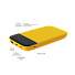 Внешний аккумулятор Bplanner Power 3 ST, софт-тач, 10000 mAh (Желтый)