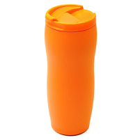 Термокружка с двойной стенкой Softex, Оранжевый Термокружка с двойной стенкой Softex, Оранжевый