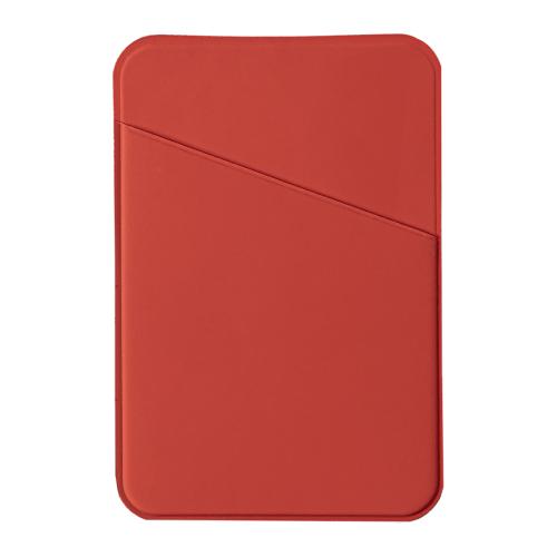 Чехол для карты на телефон Simply, самоклеящийся 65 х 97 мм, красный, PU , красный