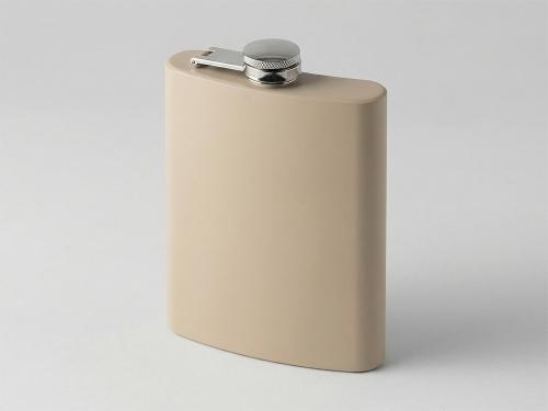 Фляжка 240 мл Remarque soft touch, 304 сталь, бежевый
