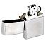 Зажигалка Zippo Armor Brushed, матовая серебристая
