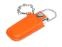 Флешка в массивном корпусе с кожаным чехлом, 16 Гб, оранжевый