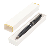 Ручка Betty в коробке Cradle белой с позолотой, Черный