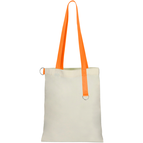 Сумка для покупок White GLOW 325 г/м², Бежевый/Оранжевый
