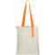Сумка для покупок White GLOW 325 г/м², Бежевый/Оранжевый