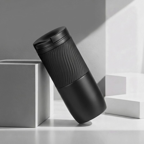 Герметичная вакуумная термокружка Pillar,550 мл, черный
