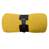 Плед  "Belt"; жёлтый; 130 х 180 см; 100% акрил, с поясом, желтый