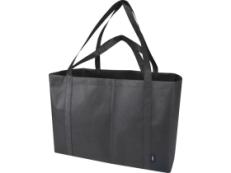 Jumbo эко-сумка очень большого размера из нетканого материала, объемом 65 л, сплошной черный